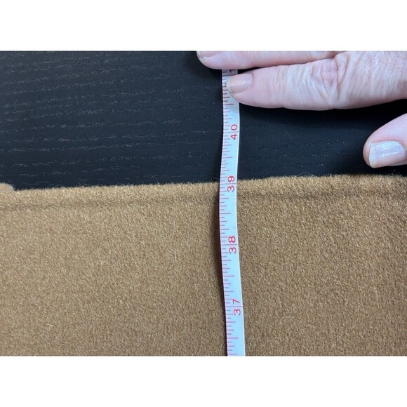 Quaint Dion Dulama Quantas Wool Cashmere Coat Brown 34 Pockets Wrap Closure Robe - Picture 8 of 11